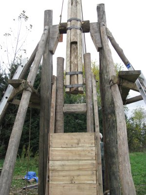 Trebuchet in its finished form